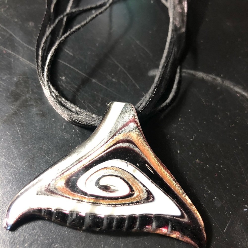 Glass pendant dolphin necklace bundle